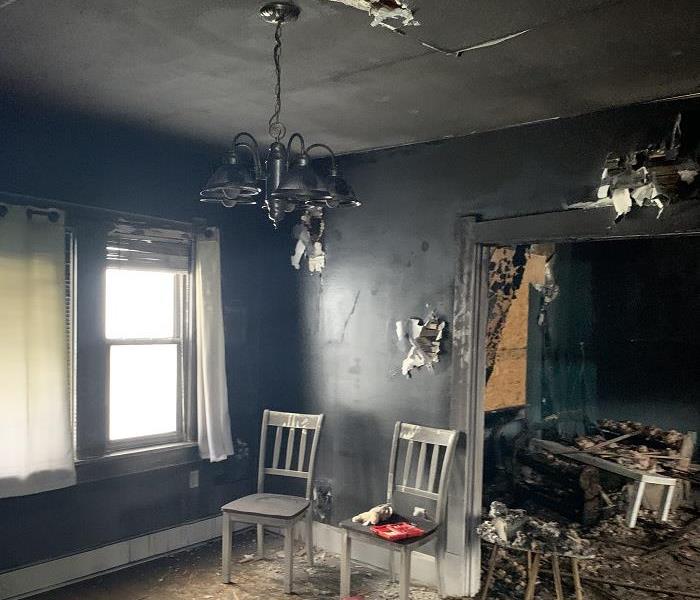 House Fire dining room
