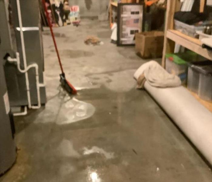 flooded basement floor