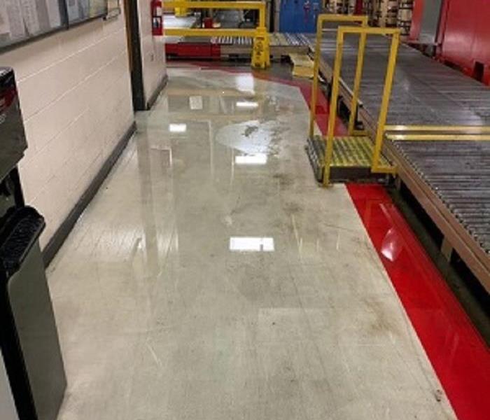Wet Floor by assembly line